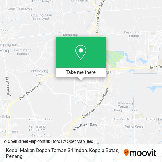 Kedai Makan Depan Taman Sri Indah, Kepala Batas map