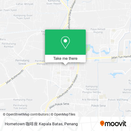 Hometown 咖啡座 Kepala Batas map