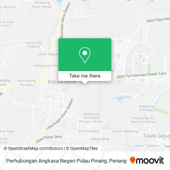 Peta Perhubungan Angkasa Negeri Pulau Pinang