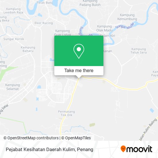 Peta Pejabat Kesihatan Daerah Kulim