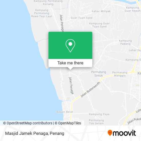 Masjid Jamek Penaga map