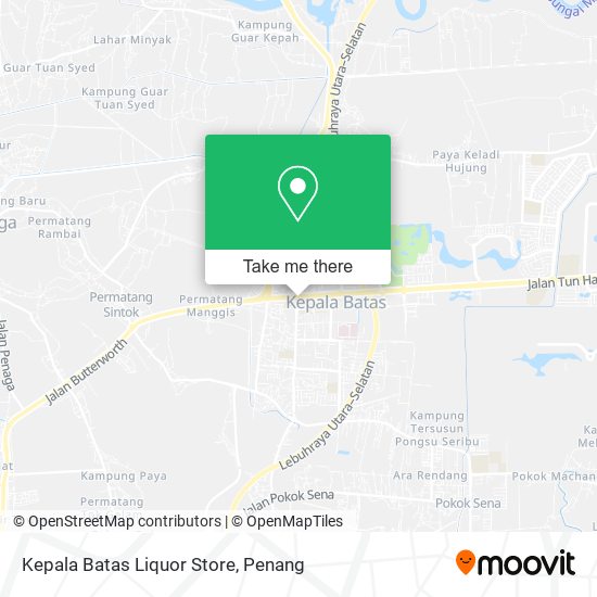 Kepala Batas Liquor Store map