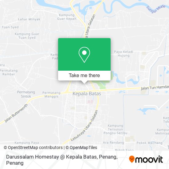 Peta Darussalam Homestay @ Kepala Batas, Penang