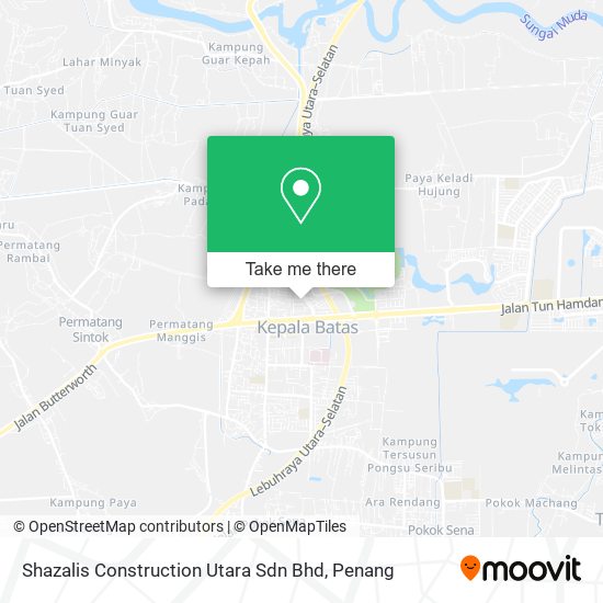 Peta Shazalis Construction Utara Sdn Bhd