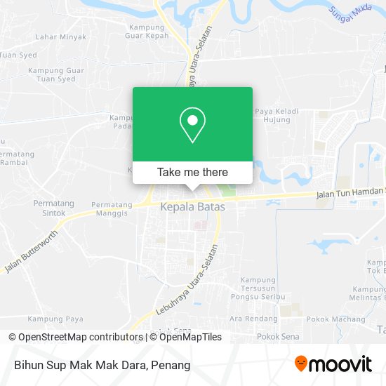 Bihun Sup Mak Mak Dara map
