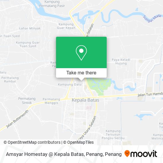 Peta Amsyar Homestay @ Kepala Batas, Penang