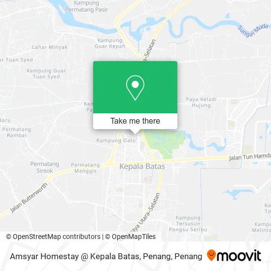 Amsyar Homestay @ Kepala Batas, Penang map