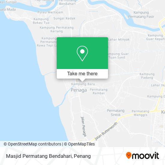 Masjid Permatang Bendahari map