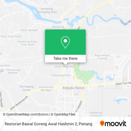 Restoran Bawal Goreng Awal Hashmin 2 map