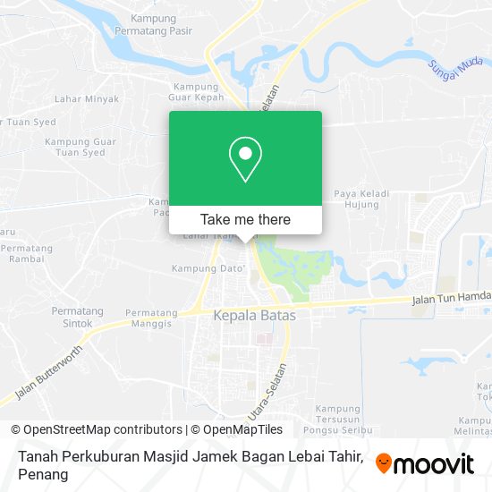 Peta Tanah Perkuburan Masjid Jamek Bagan Lebai Tahir