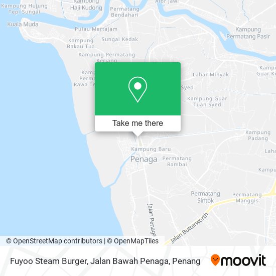 Peta Fuyoo Steam Burger, Jalan Bawah Penaga