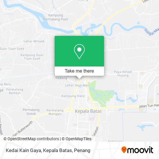 Kedai Kain Gaya, Kepala Batas map