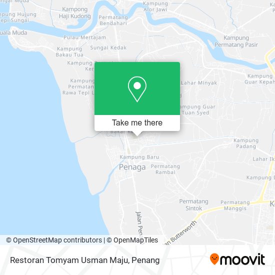 Restoran Tomyam Usman Maju map