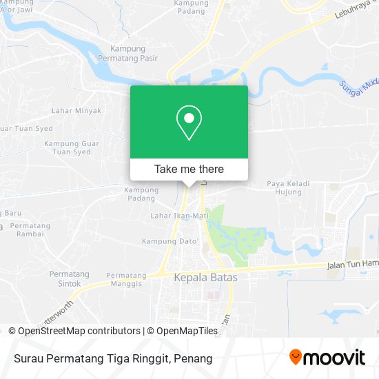 Surau Permatang Tiga Ringgit map