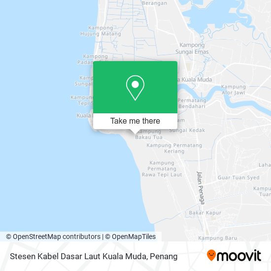 Peta Stesen Kabel Dasar Laut Kuala Muda