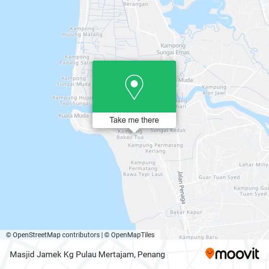 Peta Masjid Jamek Kg Pulau Mertajam