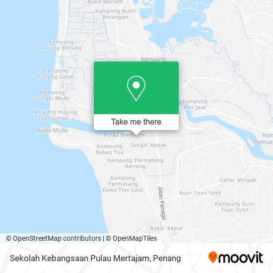 Sekolah Kebangsaan Pulau Mertajam map