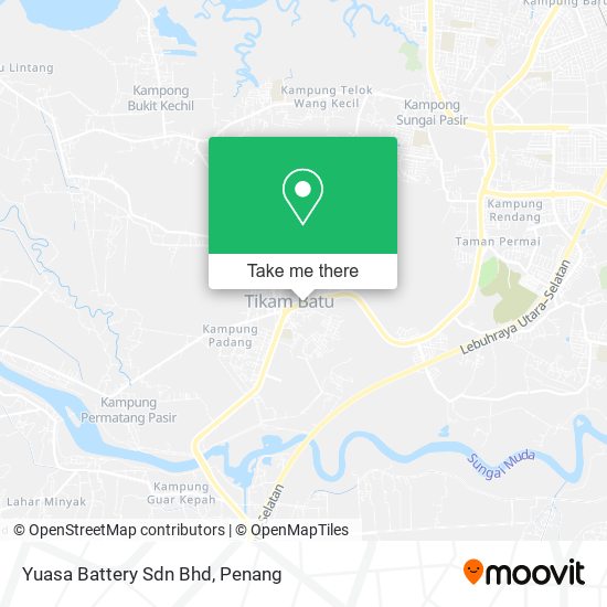 Peta Yuasa Battery Sdn Bhd