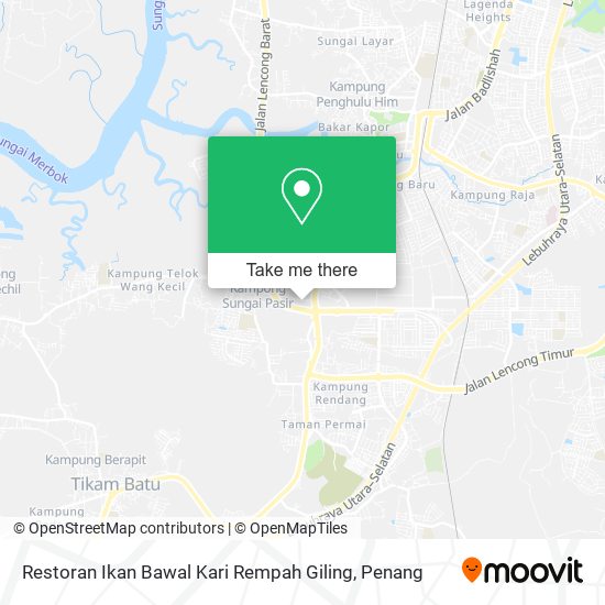 Restoran Ikan Bawal Kari Rempah Giling map