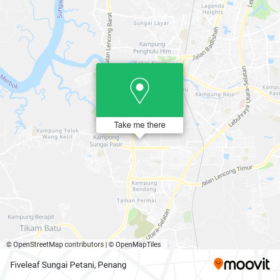 Peta Fiveleaf Sungai Petani