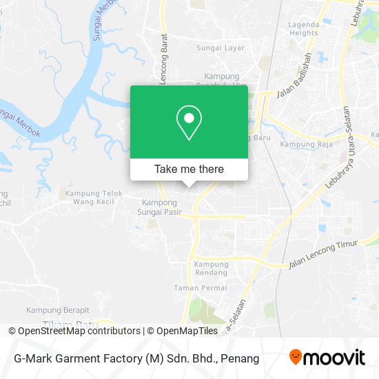 Peta G-Mark Garment Factory (M) Sdn. Bhd.