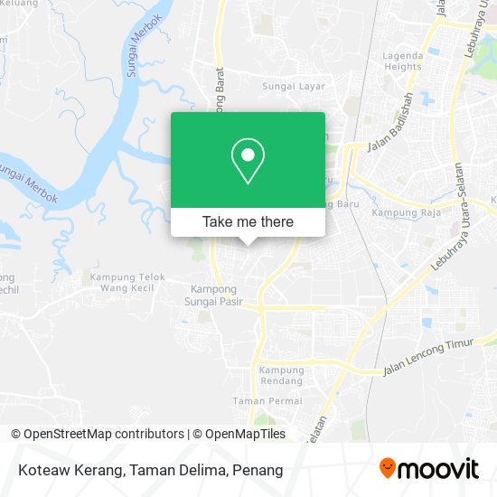 Koteaw Kerang, Taman Delima map