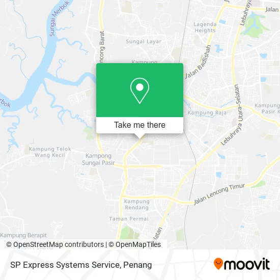 SP Express Systems Service map