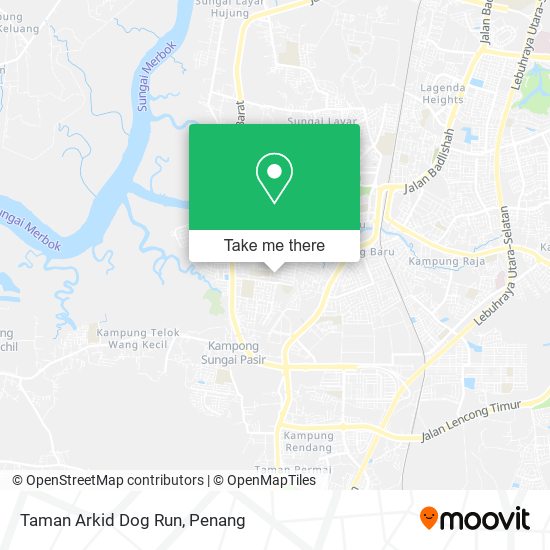 Peta Taman Arkid Dog Run