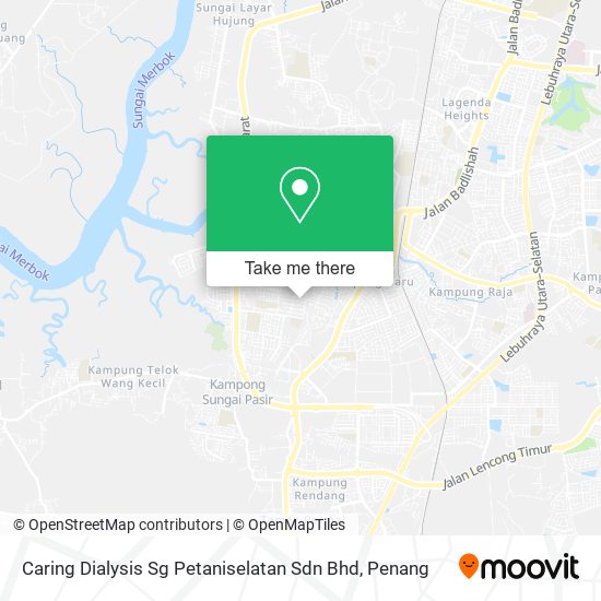 Peta Caring Dialysis Sg Petaniselatan Sdn Bhd