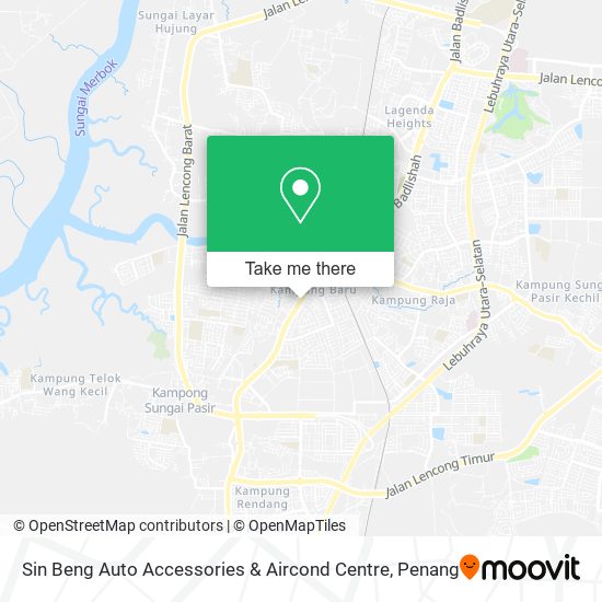 Peta Sin Beng Auto Accessories & Aircond Centre
