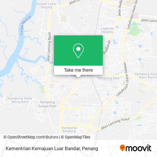 Kementrian Kemajuan Luar Bandar map