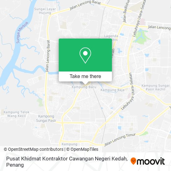 Pusat Khidmat Kontraktor Cawangan Negeri Kedah map