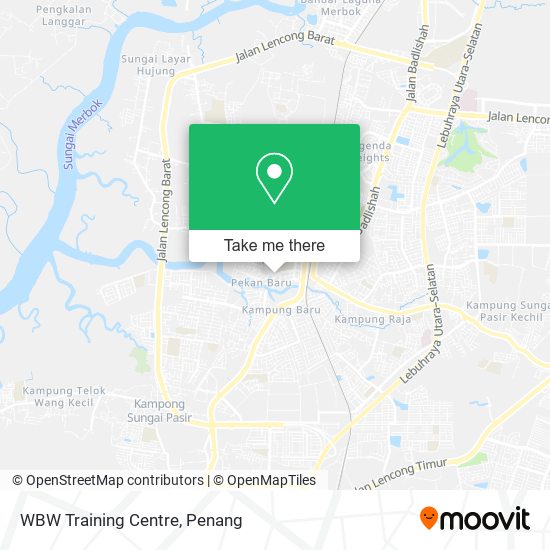 WBW Training Centre map