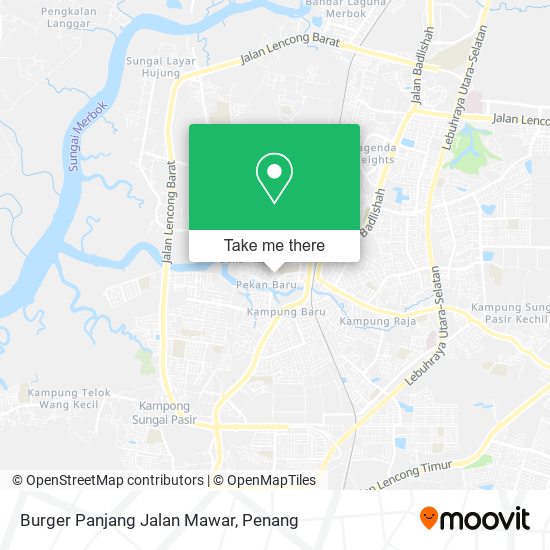 Peta Burger Panjang Jalan Mawar
