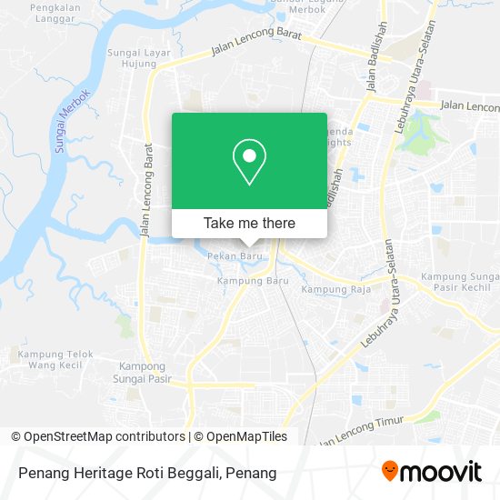 Penang Heritage Roti Beggali map