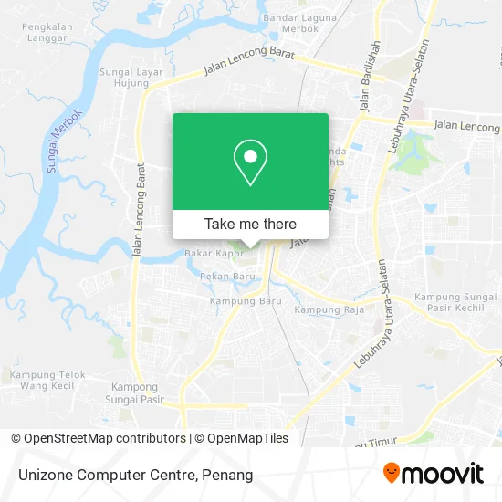 Unizone Computer Centre map