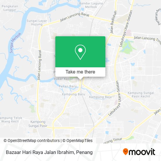 Bazaar Hari Raya Jalan Ibrahim map