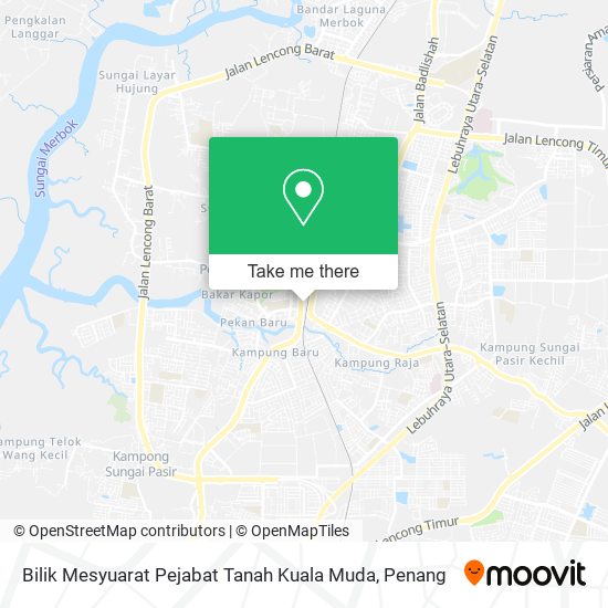 Bilik Mesyuarat Pejabat Tanah Kuala Muda map