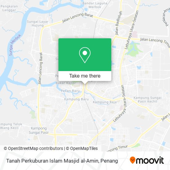 Peta Tanah Perkuburan Islam Masjid al-Amin