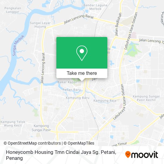 Peta Honeycomb Housing Tmn Cindai Jaya Sg. Petani