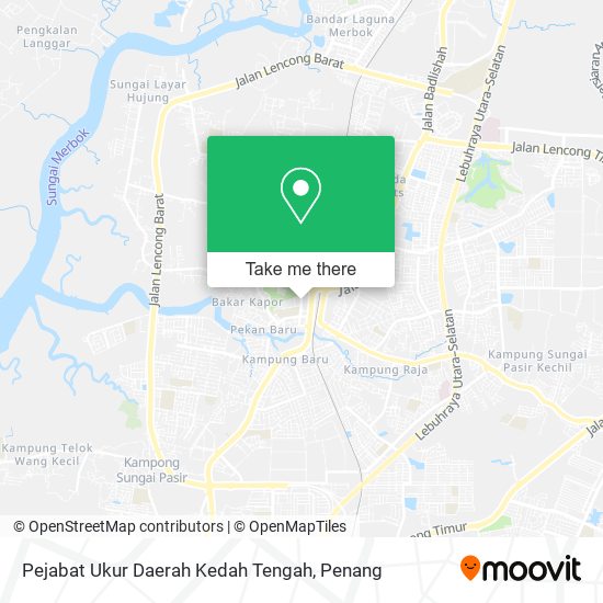 Peta Pejabat Ukur Daerah Kedah Tengah
