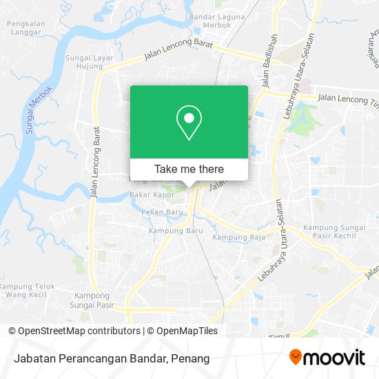 Jabatan Perancangan Bandar map