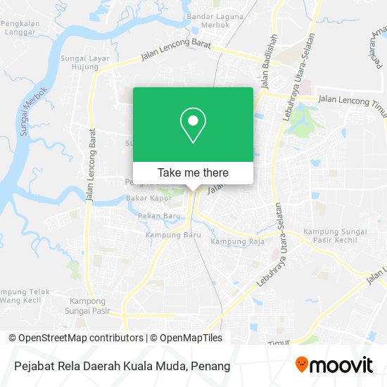 Pejabat Rela Daerah Kuala Muda map