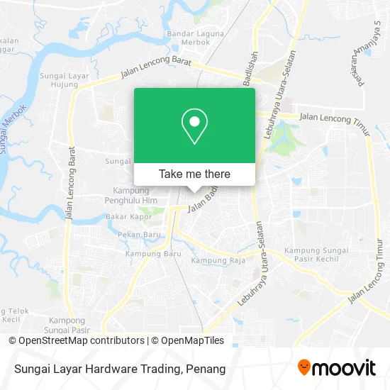 Sungai Layar Hardware Trading map