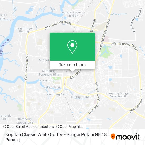 Peta Kopitan Classic White Coffee - Sungai Petani GF 18