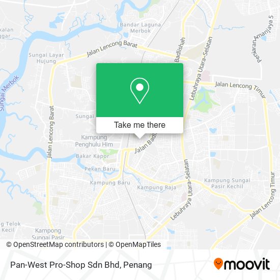 Peta Pan-West Pro-Shop Sdn Bhd