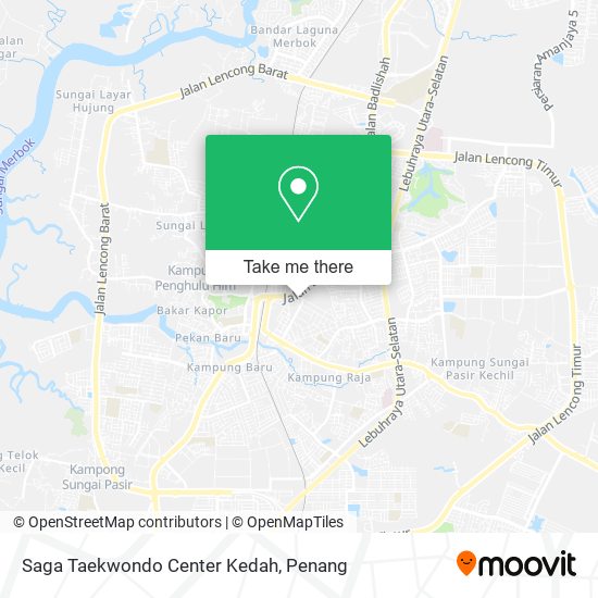 Saga Taekwondo Center Kedah map