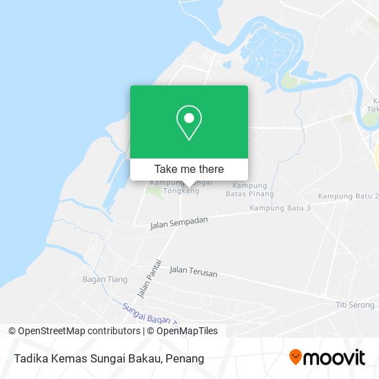 Tadika Kemas Sungai Bakau map