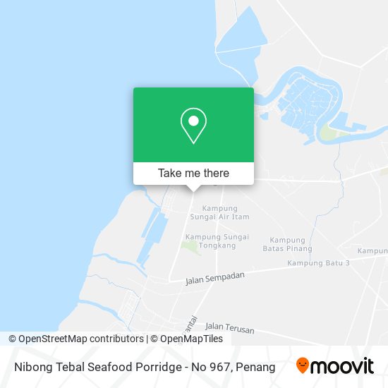 Nibong Tebal Seafood Porridge - No 967 map