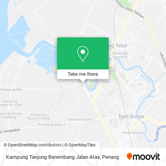 Peta Kampung Tanjung Berembang Jalan Atas